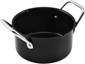 BESPORTBLE 1pc Carbon Steel Stainless Steel Outdoor BBQ Pot Camping Cookware Stove Non-Stick Saucepan for Soup and Stew