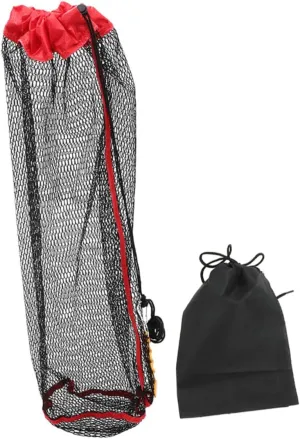 BESPORTBLE Portable Fishing Mesh Bag Wear-Resist Fish Storage Net with Draw for Fish Catching Foldable Mesh Bag