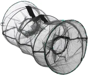 BESPORTBLE Spring Cage Fishing Net Crab Crawdad Lobster Snare Extendable Fishing Net Fishing Crabbing Net Fishpond