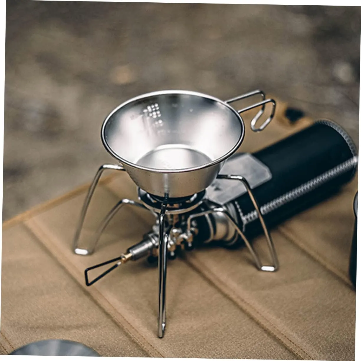 BESPORTBLE Stainless Steel Salad Bowl Cups Water Portable Outdoor Camping Foldable Bowl Camping Mug Camping