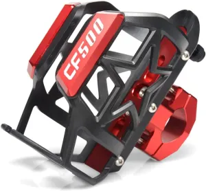 Beverage Water Bottle Drink Cup Holder Bracket Handlebar Mounting fits for CFMOTO Off-Road ATV CFORCE 500 All Years (Red)