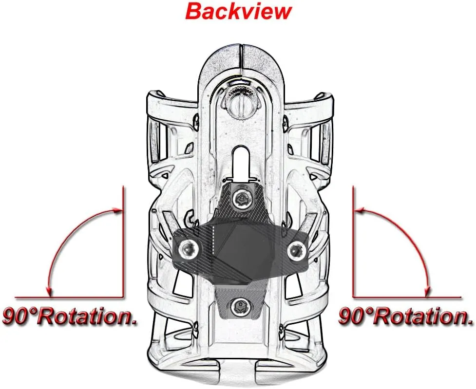 Beverage Water Bottle Drink Cup Holder Bracket Handlebar Mounting fits for CFMOTO Off-Road ATV CFORCE 500 All Years (Red)