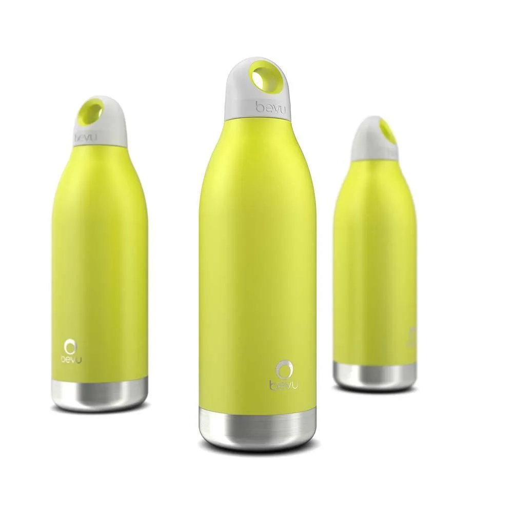 Bevu® DUO Insulated Bottle Lemon. 450ml / 15oz