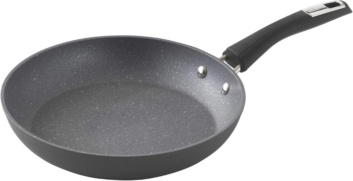 Bialetti Impact Textured Nonstick Oven-Safe 10in Frying Pan, Gray