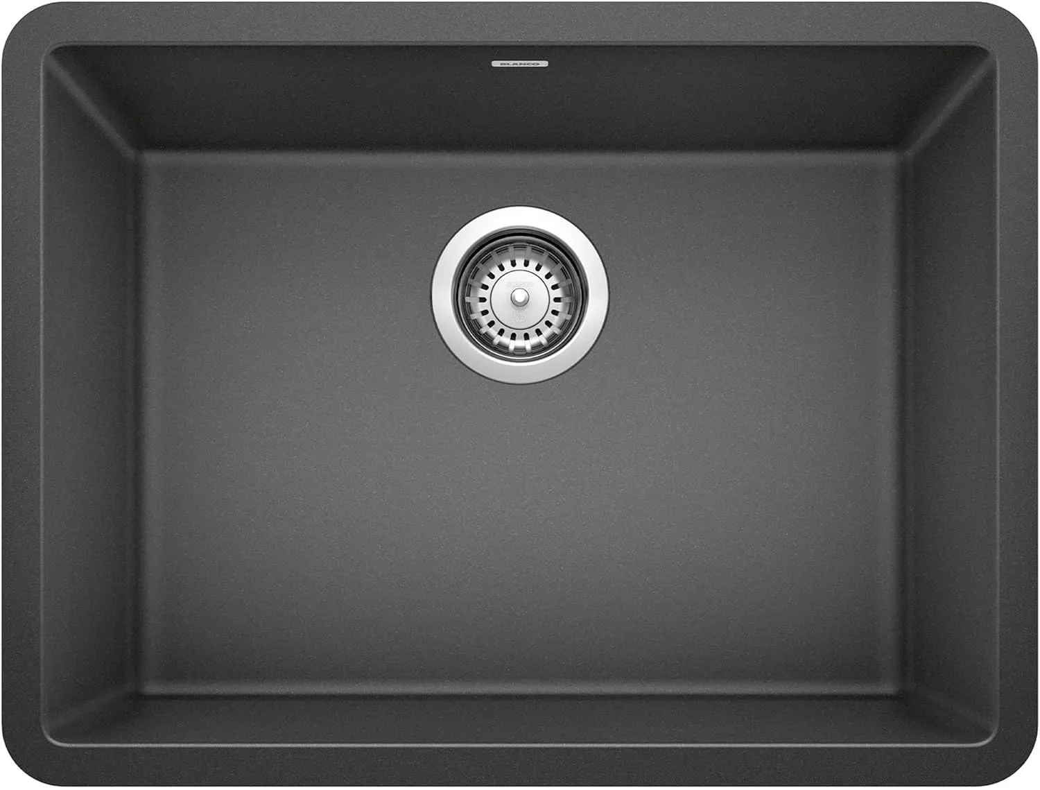 BLANCO 522258 Precis 24" Single Bowl-Anthracite Sink, 23.44" L X 17.75" W for 27" Cabinet