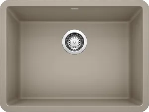 BLANCO 522417 Precis Kitchen Sink, 23.44" L X 17.75" W X 8.75" D, Truffle