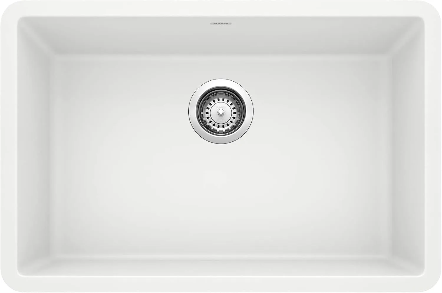 BLANCO, White 522429 PRECIS SILGRANIT Single Bowl Undermount Kitchen Sink