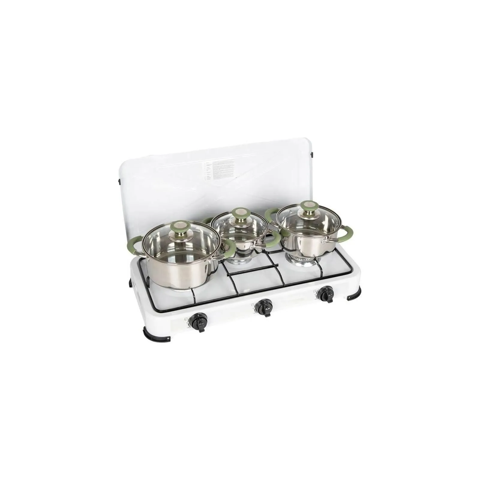 Bo-Camp Cookware Set Elan 3 Pieces RVS
