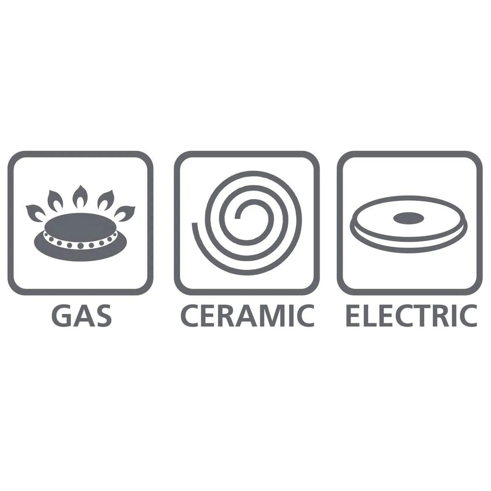 Bo-Camp Cookware Set Elan 3 Pieces RVS