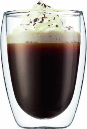 Bodum Pavina 12-Ounce Double-Wall Thermo Cooler/Beer Glass, Set of 2
