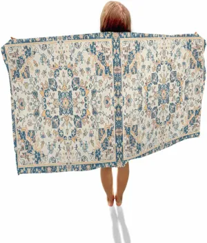Bohemia Beach Towel 31"x61" Microfiber Beach Towels Oversized Sand Free Quick Dry Beach Towel/Bath Towels/Yoga Towel/Pool Towels/Travel Towel for Women Men Girls Kids-Retro Pattern