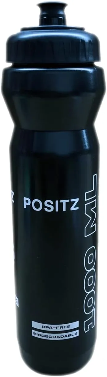 Boost 1000 Cycling Water Bottle With Massive 34oz 1 Litre Capacity Black