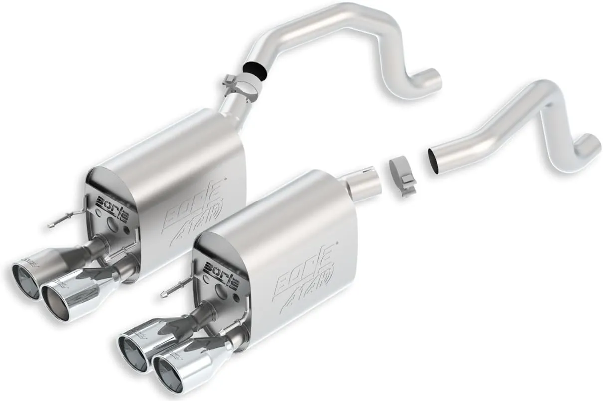 BORLA 11812 Axle-Back System for 2009-2013 Chevrolet Corvette (C6) 6.2L V8 Automatic/Manual Trans. Coupe/Convertible. Will Fit Vehicles With And Without NPP. BORLA System Does NOT Contain NPP Valves