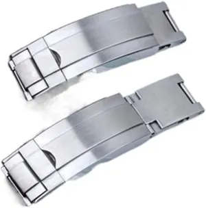 Bracelet Pull Tooth Buckle 9mm Replacement Stainless Steel Glide Flip Lock Deployment Clasp Buckle Fit for Rolex Deepsea Submariner Clasp