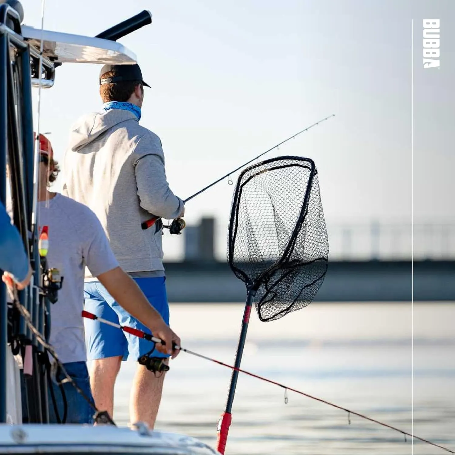 BUBBA Performance Fishing Hoodie with Moisture Repellent - UPF 50  Sun Protection - Moisture Wicking - Fishing, Hiking