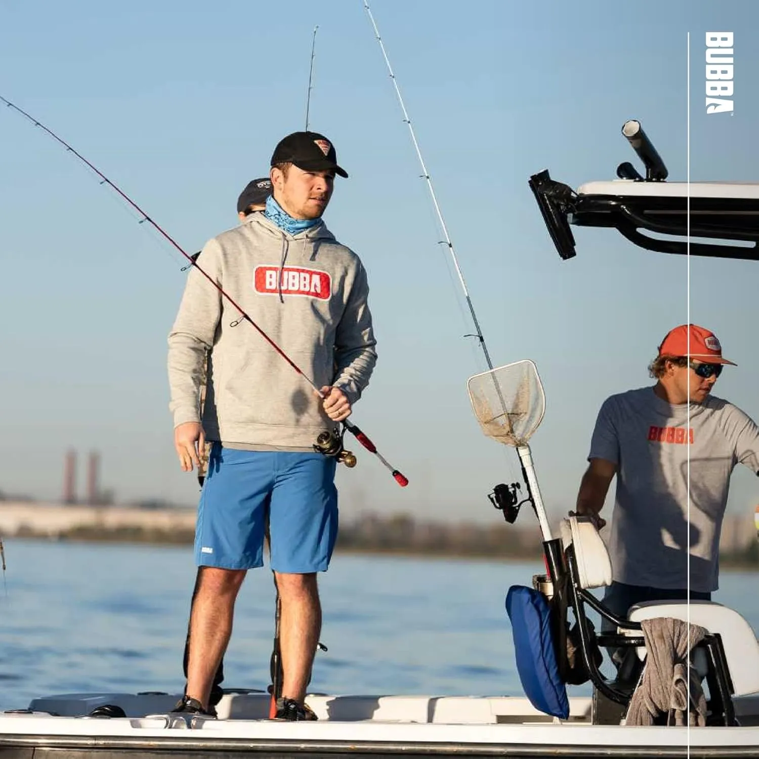 BUBBA Performance Fishing Hoodie with Moisture Repellent - UPF 50  Sun Protection - Moisture Wicking - Fishing, Hiking