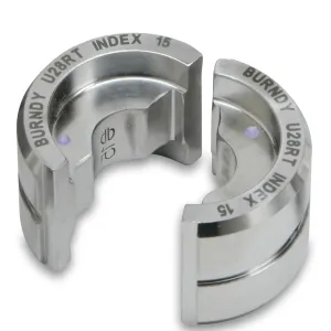 Burndy U4CABT Stainless Steel U Die, Index 375, Green