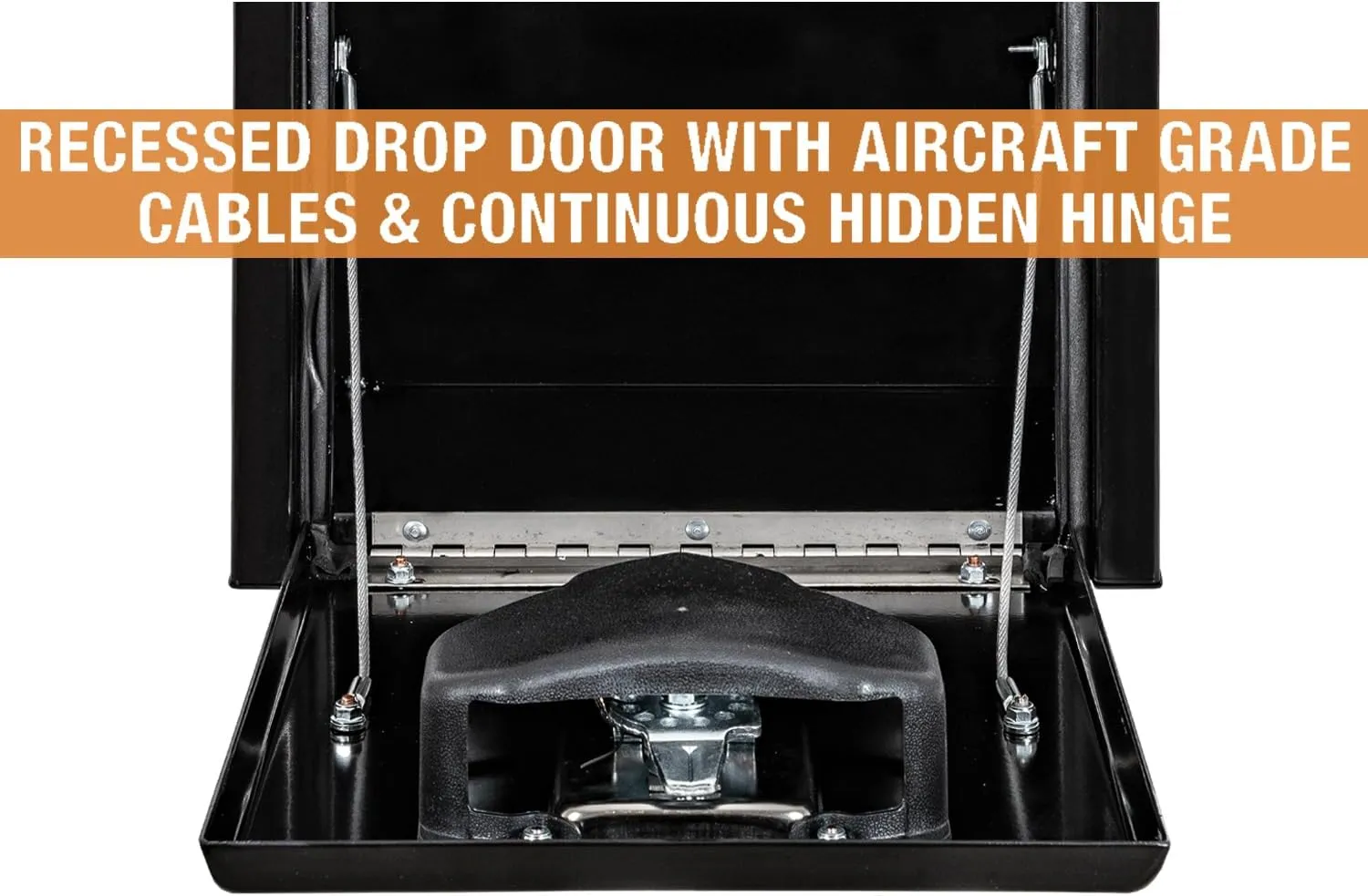 Buyers Products 1703310 Black Steel Underbody Truck Box, 15 x 10 x 15 Inch, Made In the USA, 14 Ga Black Steel Trailer/Truck Bed Tool Box, Weather-Resistant, Locking T-Latch