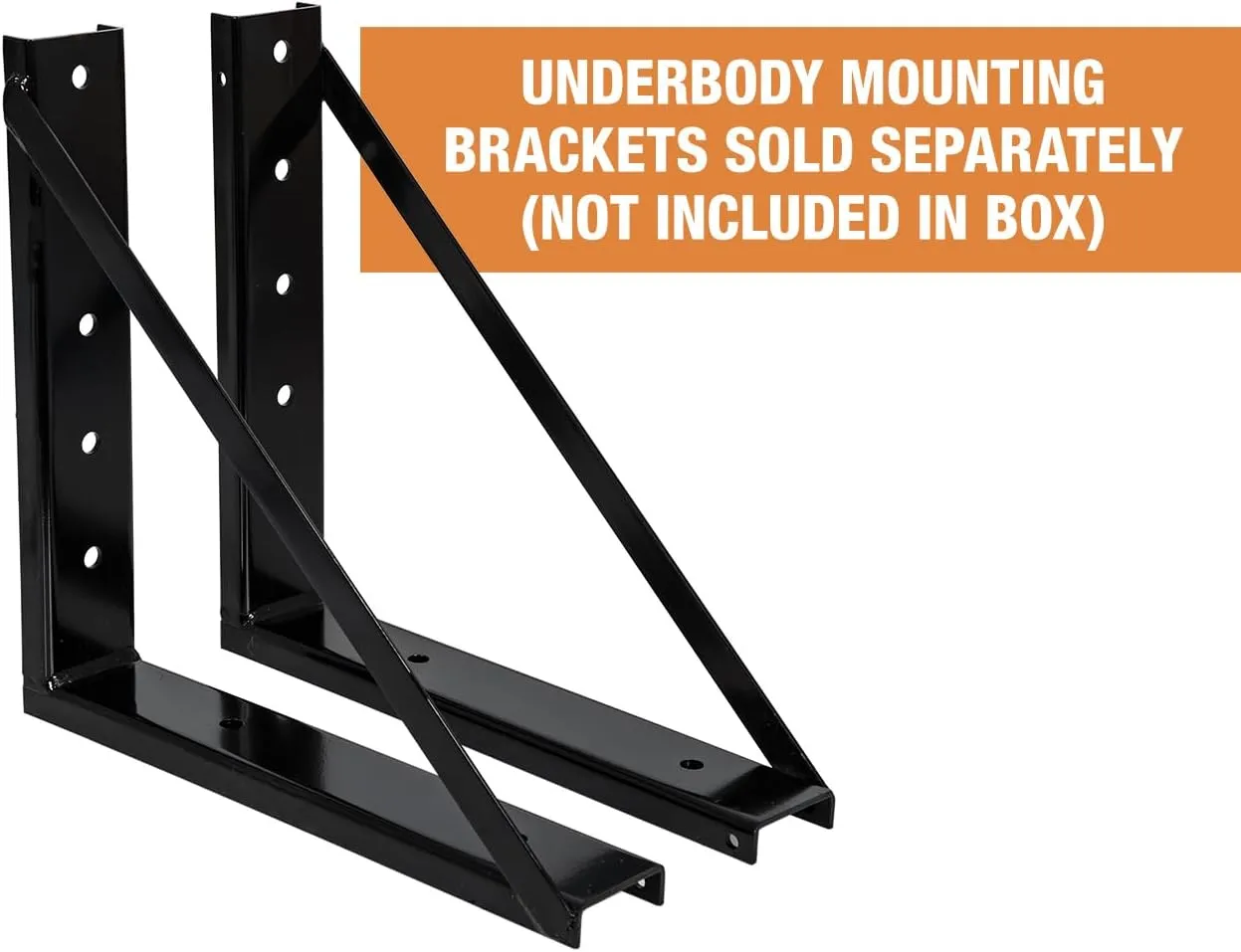 Buyers Products 1703310 Black Steel Underbody Truck Box, 15 x 10 x 15 Inch, Made In the USA, 14 Ga Black Steel Trailer/Truck Bed Tool Box, Weather-Resistant, Locking T-Latch