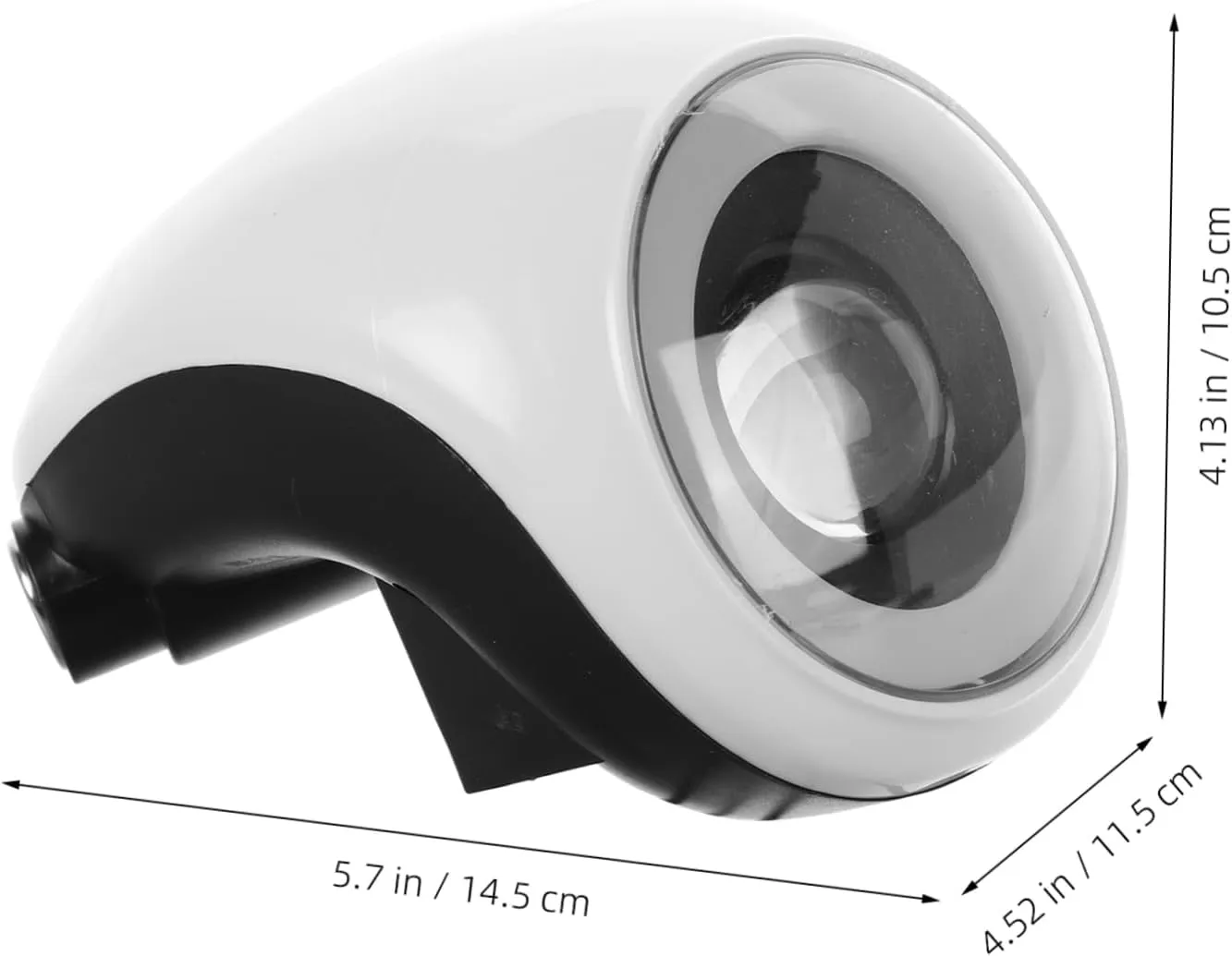 Cabilock Ebike Headlight Led Scooter Front Light Battery Indicator Horn Easy to Install