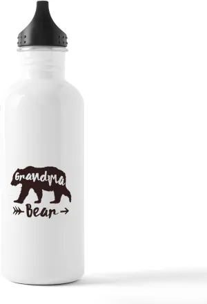 CafePress Grandma Bear Water Bottle 1.0L (34 oz) Stainless Steel Water Bottle