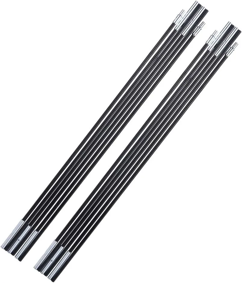 Cam Tent Pole,Fiberglass Tent Support Rod Bars Outdoor Sunshelter Support Rods Awning Frames Kit Compatible with Cam Backpacking Hiking Tents and Tarps