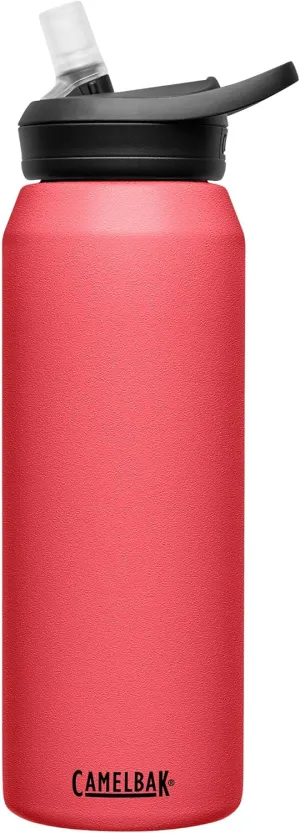 CamelBak eddy  Water Bottle with Straw 32oz - Insulated Stainless Steel, Wild Strawberry