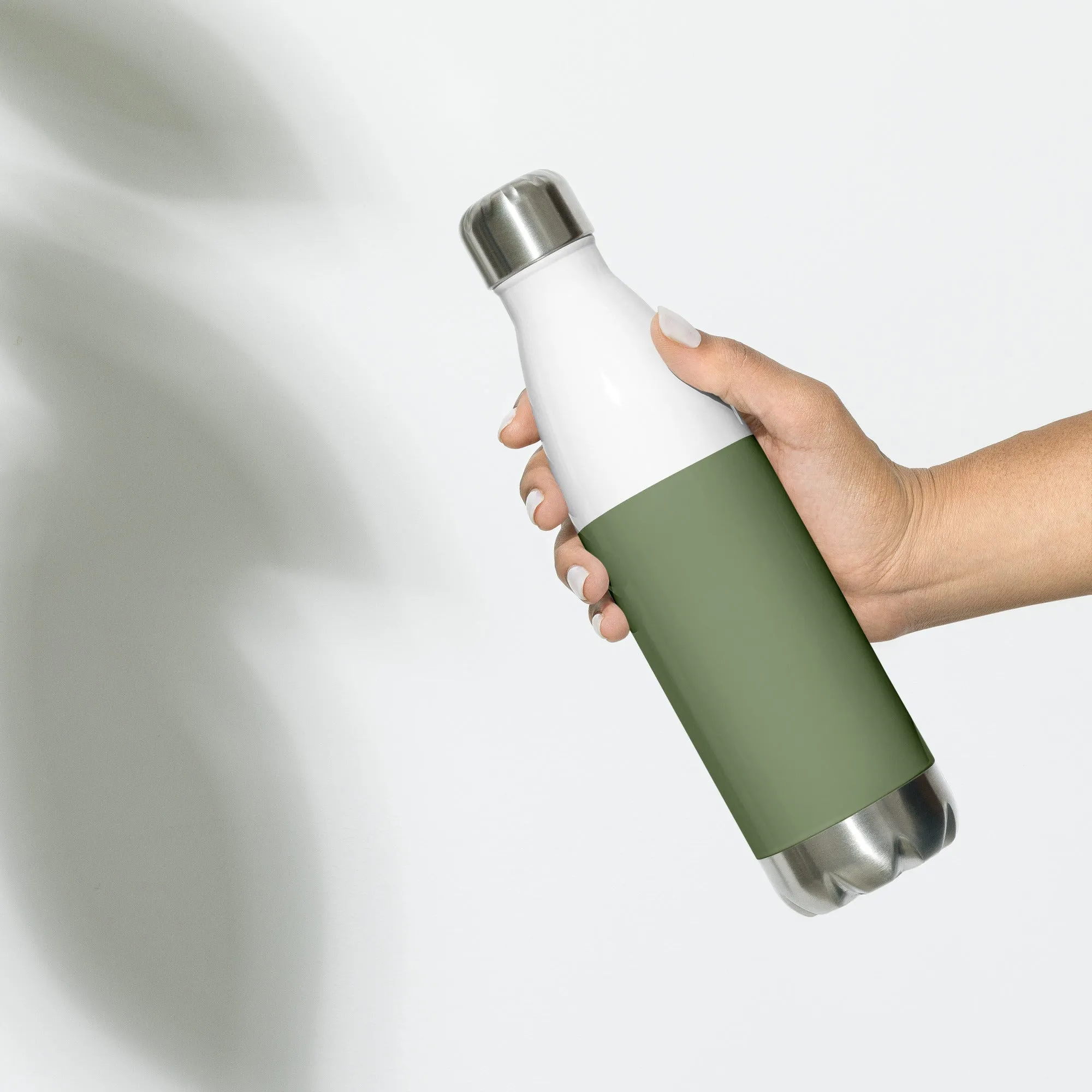 CAMOUFLAGE GREEN - STAINLESS STEEL WATER BOTTLE