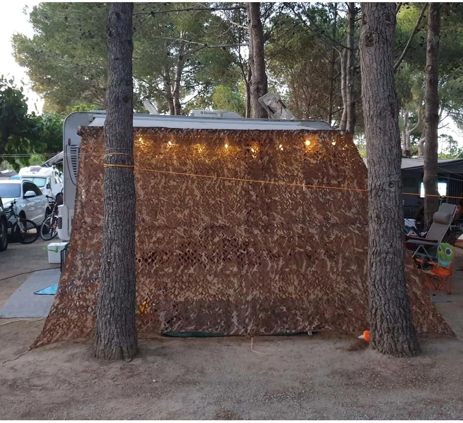 Camouflage Netting 2x3/3x6/4x8m, Outdoor Sunscreen Camo Shade Net, Camouflage Net for Military Decoration/Hunting/car Cover, Customizable,7x10m(23 * 32.8ft)