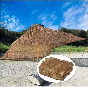 Camouflage Netting 2x3/3x6/4x8m, Outdoor Sunscreen Camo Shade Net, Camouflage Net for Military Decoration/Hunting/car Cover, Customizable,7x10m(23 * 32.8ft)
