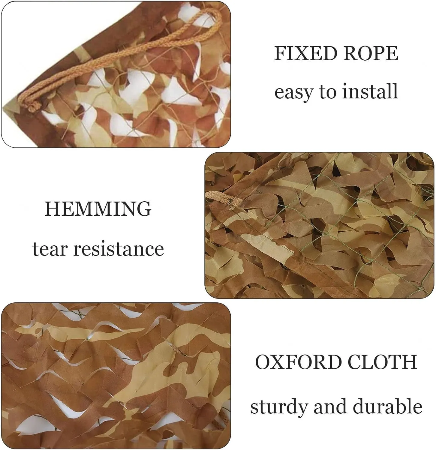 Camouflage Netting 2x3/3x6/4x8m, Outdoor Sunscreen Camo Shade Net, Camouflage Net for Military Decoration/Hunting/car Cover, Customizable,7x10m(23 * 32.8ft)