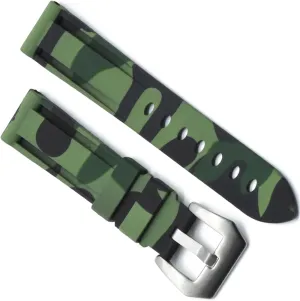 Camouflage Silicone Watch Strap Waterproof Rubber Watchband Bracelet For SmartWatch Accessories Band