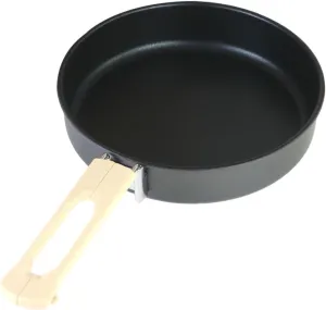 Camping Frying Pan, Nonstick Skillet, Heat Resistant Compact Multipurpose Folding Handle Flat Griddle Pan for Barbecue RV