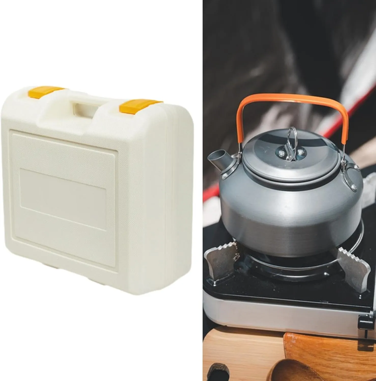 Camping Furnace Carry Case Cooking Utensils Box Carrying Cover Cookware Storage Bag Cooker Suitcase for Backpacking Outdoor
