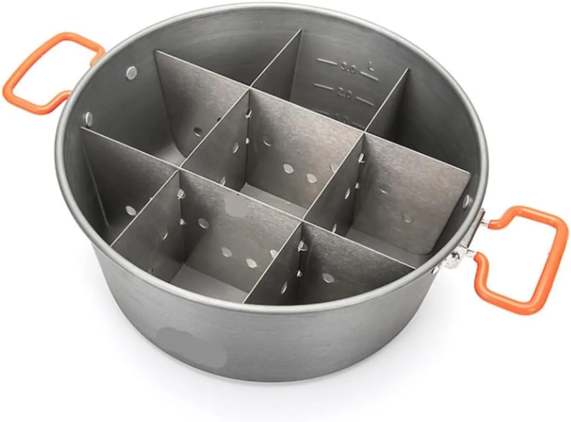 Camping Kitchen Utensil Outdoor Cooking Pot Multi-Person Camping Camping Picnic Picnic Hot Pot Shabu-shabu Cooker Pot for Outdoor Cooking