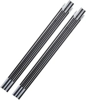Camping Tent Pole Folding Fiberglass Camping Tent Pole Bars Outdoor Sunshelter Support Rods Awning Frames Kit Fit for Camping Hiking