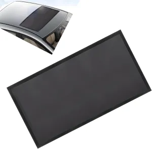 Car Sunroof Breathable Mesh, Foldable Camping Accessories, No Tool Installation, 39x25.5In Universal Automotive Sunroof Sun Protection (Black)