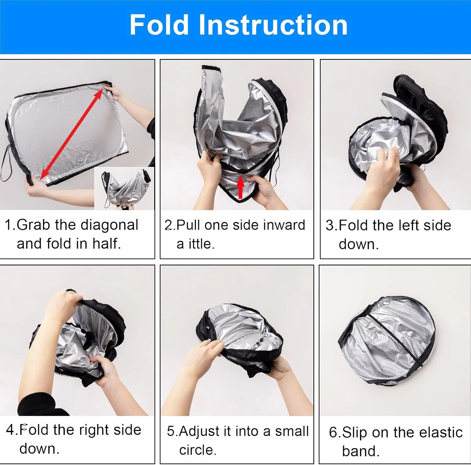 Car Windshield Sun Shade for Honda CRV 2023 2024 2025 Professional 310T Reflective Polyester UV & Heat Insulation Protection, Foldable Front Window Sunshade with Storage Pouch, Keep Car Interior Cool