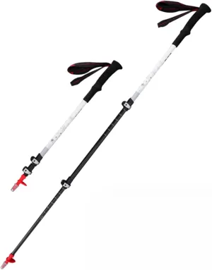 Carbon Fiber Trekking Poles, Nordic Walking Trekking Poles, Walking or Hiking Sticks with Quick Adjustable Locks for Mountaining, Backpacking(A)