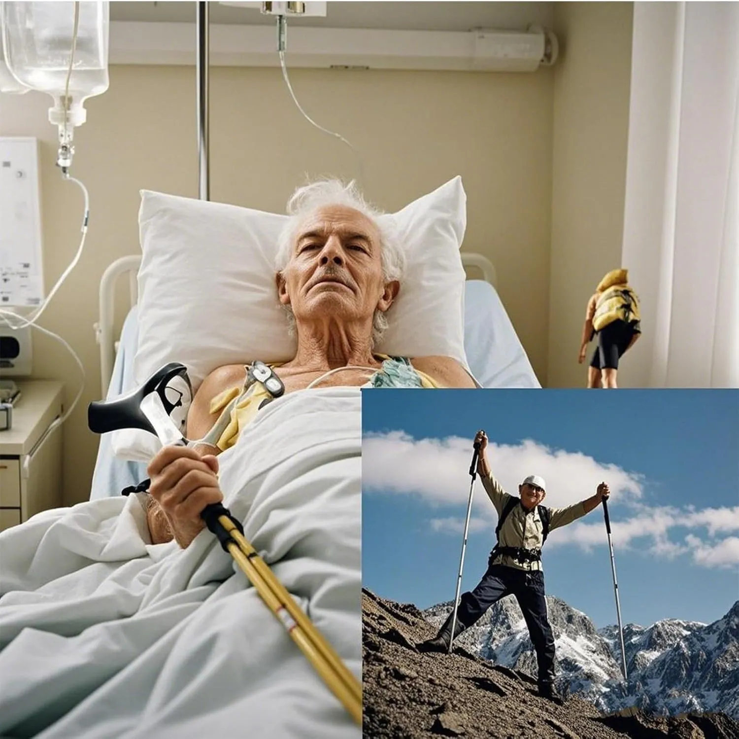 Carbon Fiber Ultralight Folding Hiking Poles for Outdoor Use, Telescopic, Equipped with External Lock, Perfect for Hiking, Mountaineering and Trail Running