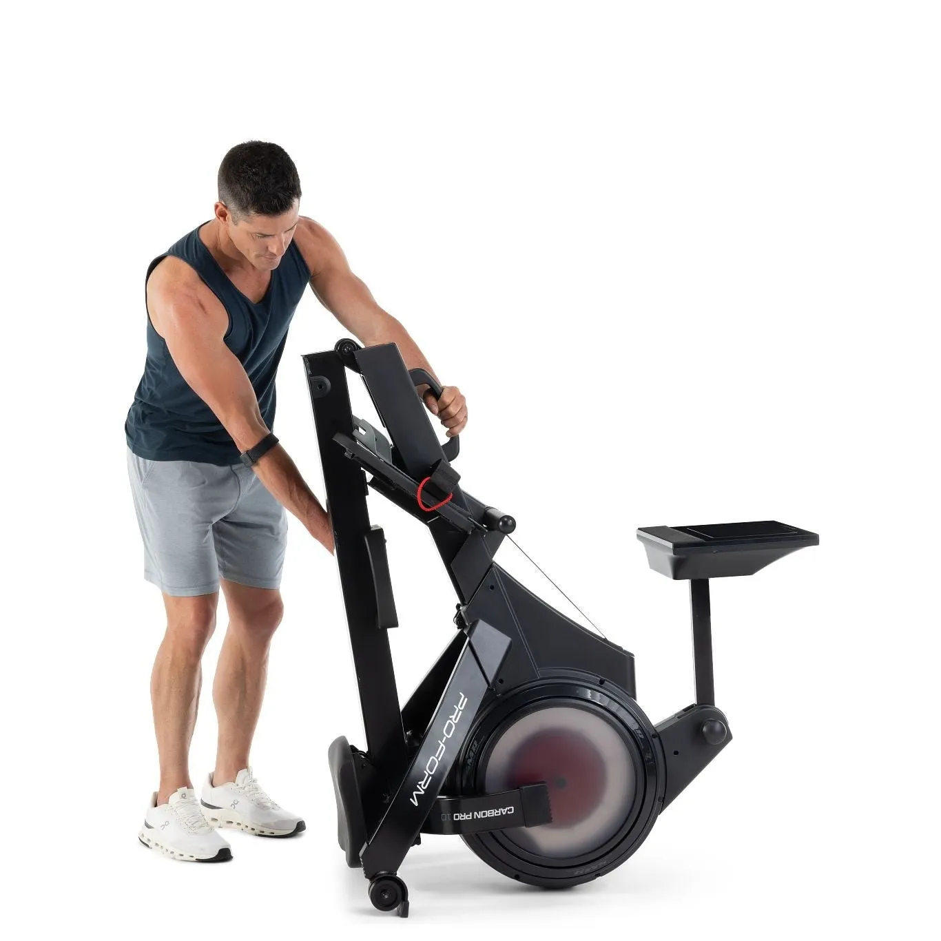 Carbon Pro10 Rower with 10" Touchscreen for Interactive, At-Home Workouts