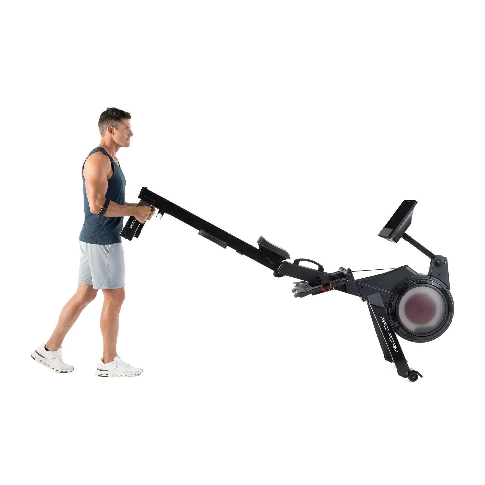 Carbon Pro10 Rower with 10" Touchscreen for Interactive, At-Home Workouts