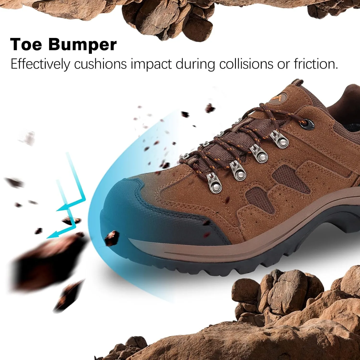 CC-Los Mens Hiking Shoes Outdoor Comfortable Trekking Shoe Lightweight Working Sneaker