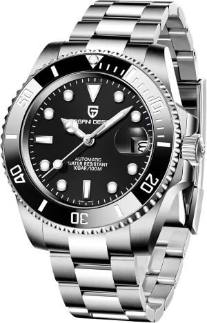 CEYADG Pagani Design Watches for Men Japan NH35 Movement Automatic Watch 40mm Stainless Steel Diver Waterproof Sapphire Crystal Sport Mens Watches