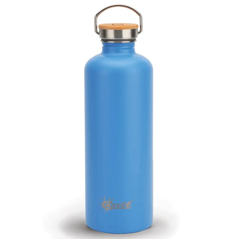 Cheeki 1.6L XL Stainless Steel Water Bottle - Azure