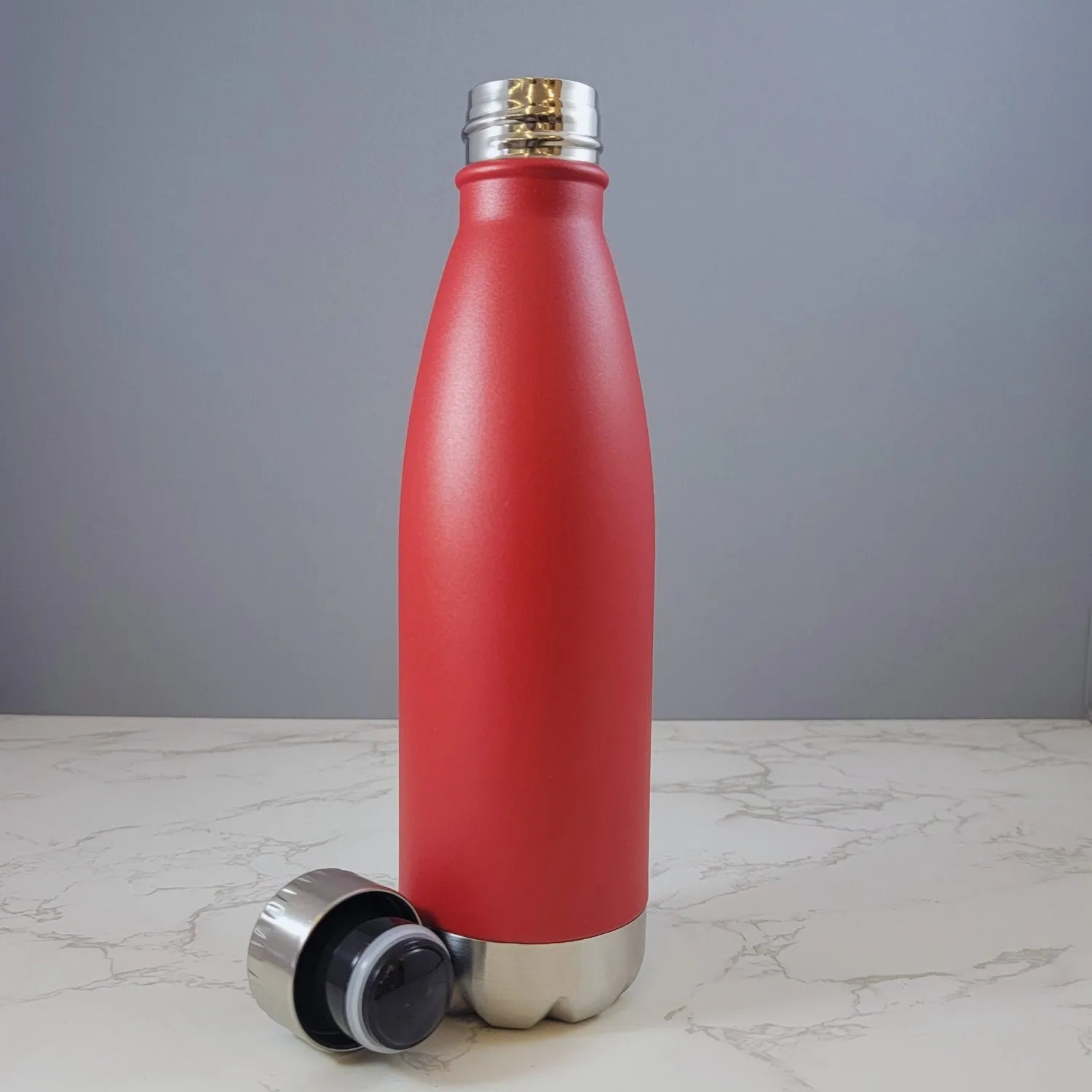 Christmas Tree Flourish Design Red 17oz Water Bottle LA5155