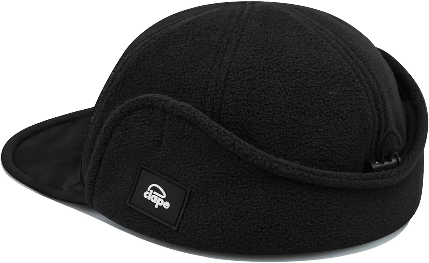 Clakllie Men's Winter Earflaps Baseball Hat - Cold Weather Trapper Ushanka Russian With Brim - Foldable Elmer Fudd