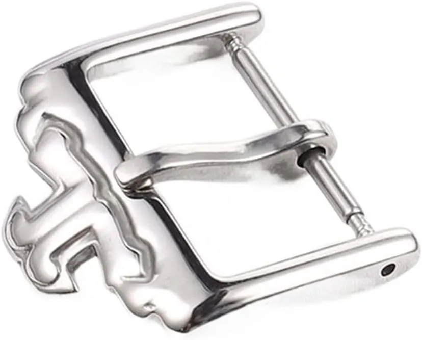 Classic 18mm Silver Gold Rosegold Pin Stainless Steel Deployment Clasp Folding Buckle for Jaeger-lecoultre Watchband (Color : Silver, Size : 18mm)