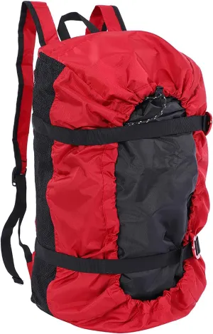 Climbing Rope Bag Foldable Mountaineering Bag Climbing Equipment Carrying Bag Sports Bag Tool Bag (Red)