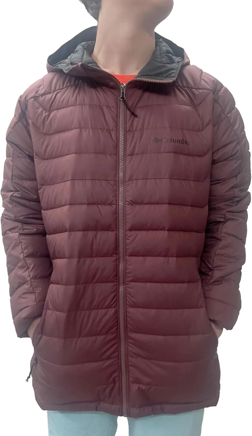 Columbia Men's White Out II Insulated Omni Heat Hooded Jacket (US, Alpha, Large, Regular, Regular, Light Raisin 640)